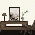 Antique TV cabinet 3d model