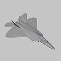 Advanced Military Weapon F 22 Fighter Jet With HH 782 Marking And Stealth Technology