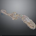 Detailed Colorful Amusement Park Layout With Winding Paths And Recreational Zones