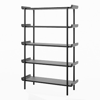 Modern Simple Bookcase Simple Bookcase Shelf Display Cabinet 3d model