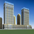 Modern High Rise Residential Buildings With Contemporary Exterior And Green Surroundings