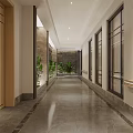 Spacious Modern Elevator Lobby With Sofa Green Plants Large Windows And Natural Light