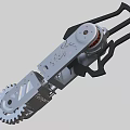 Industrial Equipment Mechanical Arm Structure With Gear Rotating Joints And Metal Components