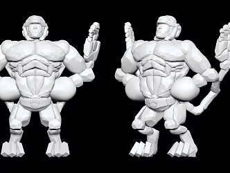 Modern Sculpture Robot 3d model