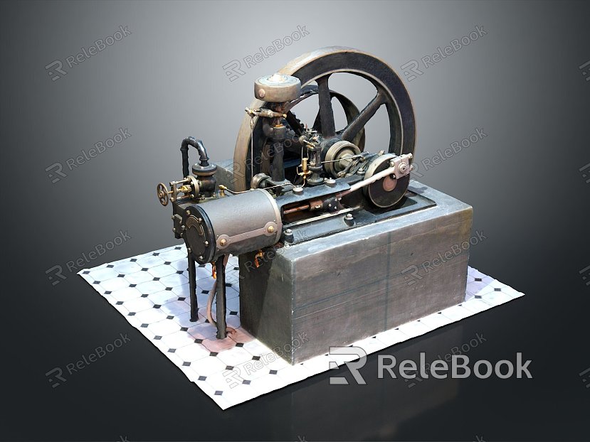 Modern engine steam engine steam engine sliding distribution system regulator model