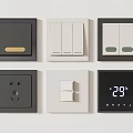 Modern Switch Socket 3d model