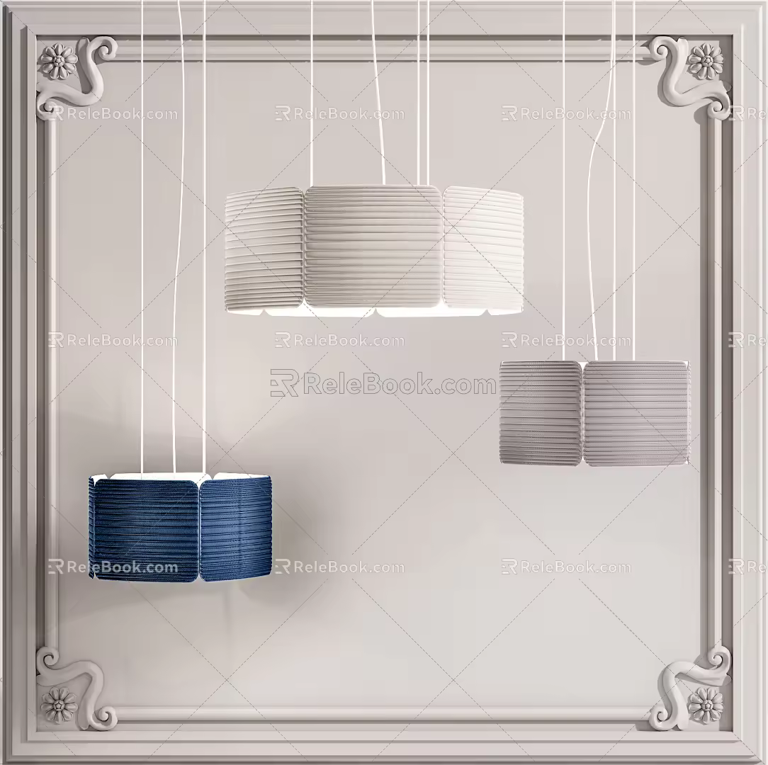 Modern chandelier 3d model