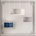 Modern chandelier 3d model