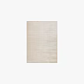 Beige Square Rug With Vertical Striped Pattern In Neutral Tones For Living Room
