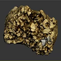 Natural Gold Ore Raw Material for Unique Jewelry Design Inspiration