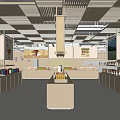 Modern Supermarket Department Store Interior With Spacious Layout And Product Displays