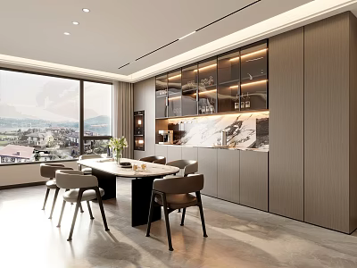 Modern Italian Restaurant 3d model
