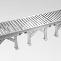 Industrial Metal Roller Conveyor With Heavy Duty Frame And Rolling Belt