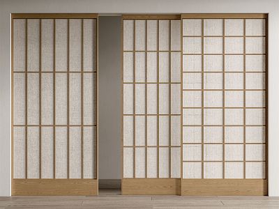 Japanese style sliding door paper sliding door sliding door model