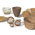 Handwoven Storage Baskets With Various Designs And Shapes For Home Organization