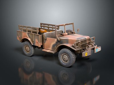 Modern Military Vehicle Convertible Jeep Military Jeep Off-road Jeep Hummer 3d model