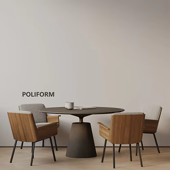 Modern table combination 3d model