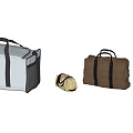 Travel Box, Luggage and Handbag 3d model