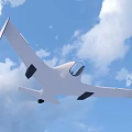 Modern Fighter Jet With Sleek Design Transparent Canopy Flying In Blue Sky With Clouds