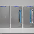 Commercial Metal Storage Cabinets For Blue Uniforms In Business Settings
