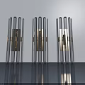 Contemporary Hinged Swing Door With Metal Frame And Glass Insert For Modern Interior Spaces