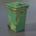 Trash Can Large Trash Can Outdoor Trash Can Community Trash Can Low Face Number Low Model Simple Model Game Sub-era Film and Television Level Super Realistic High Precision 3d model