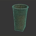 Modern Storage Basket Basket Bamboo Basket Back Basket Bamboo Basket 3d model