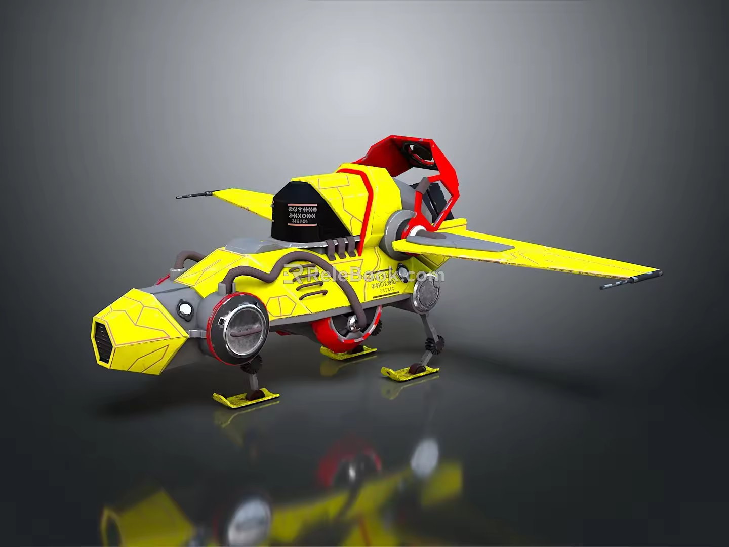 Modern Spaceship Spacecraft 3d model