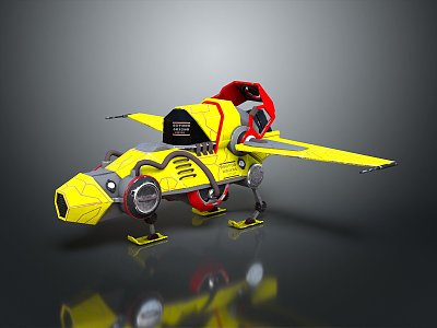 Modern Spaceship Spacecraft 3d model