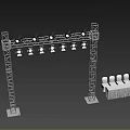 Creative Display Setup For Musical Instruments And Art Supplies With Storage Racks