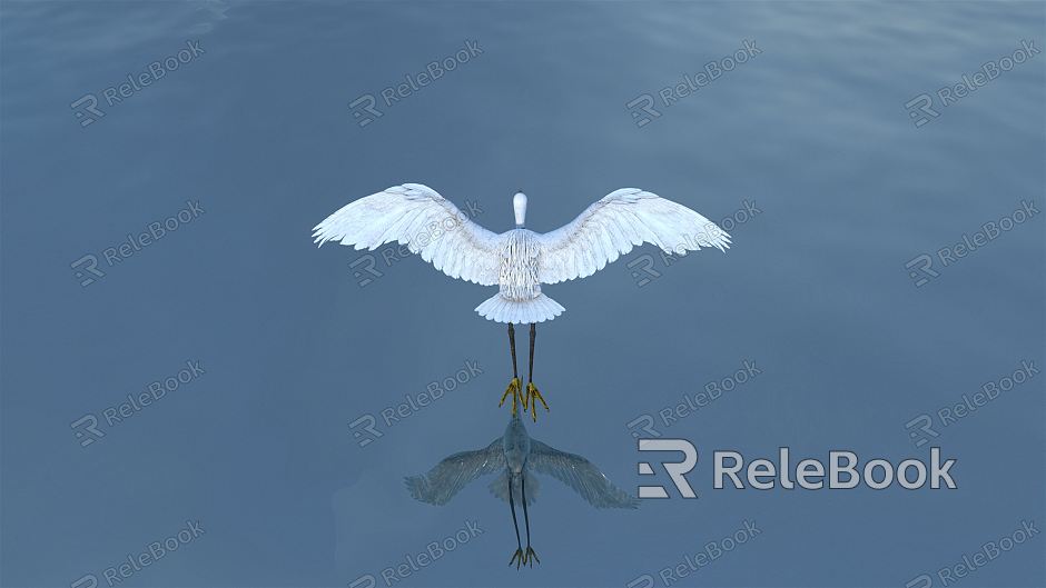 Modern Egret model