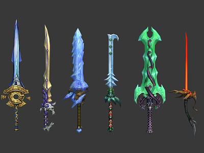 Modern Sword Magic Sword 3d model