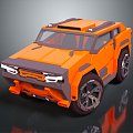 Hyundai toy car Thunderbolt Treno Hummer pickup buggy 3d model