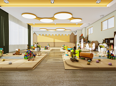 Modern Kindergarten 3d model