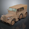 Vintage Off Road Vehicle With Canvas Top And Rugged Tires Classic Design