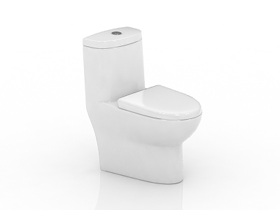 Modern toilet seat 3d model