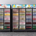 Modern Freezer Cabinet Display Cabinet Container 3d model