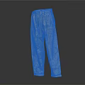 Beige Casual Pants With Artistic Hand Drawn Patterns And Loose Fit Design