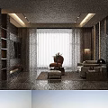 Modern Living Dining Room Interior With Sofa Coffee Table And Wooden Panel Walls