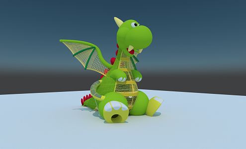 Modern Amusement Equipment Dragon Baby Amusement Equipment 3d model