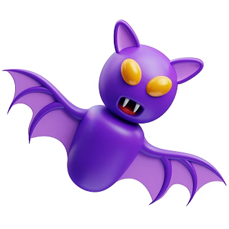 Modern Bat Cartoon Bat 3d model
