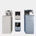 Modern Daily Electrical Appliances Including Water Dispensers Coffee Makers With Sleek Design And Digital