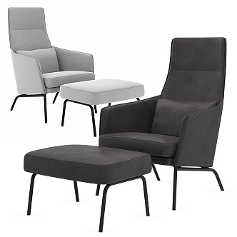 Siri leisure chair single sofa chair 3d model