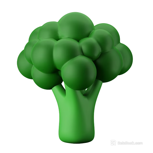 Fresh Green Broccoli Vegetable with Healthy Nutrients and Crisp Texture 3d model 