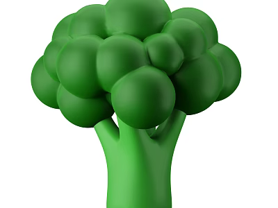 Fresh Green Broccoli Vegetable with Healthy Nutrients and Crisp Texture 3d model