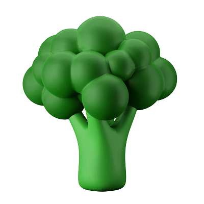 Fresh Green Broccoli Vegetable with Healthy Nutrients and Crisp Texture 3d model