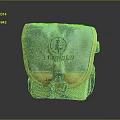 LEUPOLD Colorful Mixed Material Bag With Leather Fabric And Metal Buckle