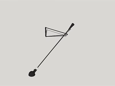 Modern Black Wall Lamp With Geometric Mount And Long Adjustable Arm 3d model