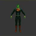 Superman Character In Blue Suit With Red Boots Yellow Belt And S Symbol