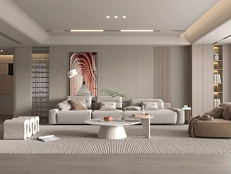 modern living room 3d model